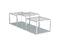 Casini 3-Piece Multi-Tier Coffee Table Set: Silver Finish, Clear Tempered Glass