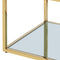 Elegant Casini 3-Piece Multi-Tier Coffee Table Set with Gold Finish and Glass