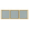 Elegant Casini 3-Piece Multi-Tier Coffee Table Set with Gold Finish and Glass