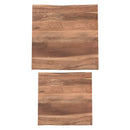 Jivin 2-Piece Nesting Coffee Table Set: Natural Acacia Wood & Black Iron Frame