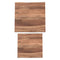 Jivin 2-Piece Nesting Coffee Table Set: Natural Acacia Wood & Black Iron Frame