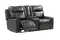 Serene Power Recliner Loveseat With Console (Charcoal)