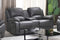 Boryx Recliner Loveseat With Console (Grey)