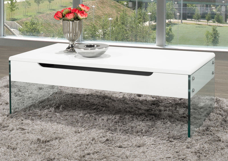 Alex Storage Coffee Table (White)