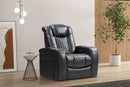 Power Recliner Chair With USB Charger + LED Lights & More (Black)