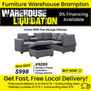 [ 9289 Sectional With Free Storage Ottoman ] - Custom Furniture Manufacturer Brampton, Toronto, Vaughan, Mississauga, Ontario, Oakville, Hamilton