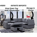 [ 9289 Sectional With Free Storage Ottoman ] - Custom Furniture Manufacturer Brampton, Toronto, Vaughan, Mississauga, Ontario, Oakville, Hamilton