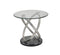 Chantal End Table (Silver & Black)