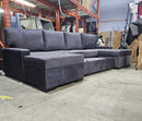 Laurentian Sectional Sofa Bed With 2 Storage Chaise - Made In Canada
