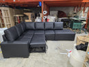 Black Faux Leather Brock Series