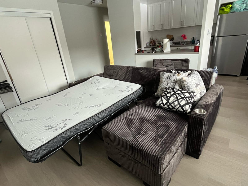 Cloud Sofa with Double Size Bed and Storage Chaise