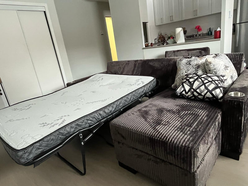 Cloud Sofa with Double Size Bed and Storage Chaise