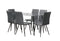 Abbot Dining Set 7 Pcs (available Black & Grey)