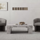 [ Addy Rectangular Coffee Table in Bulgari White ] - Custom Furniture Manufacturer Brampton, Toronto, Vaughan, Mississauga, Ontario, Oakville, Hamilton