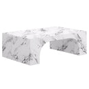 [ Addy Rectangular Coffee Table in Bulgari White ] - Custom Furniture Manufacturer Brampton, Toronto, Vaughan, Mississauga, Ontario, Oakville, Hamilton