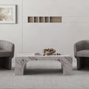 [ Addy Rectangular Coffee Table in Bulgari White ] - Custom Furniture Manufacturer Brampton, Toronto, Vaughan, Mississauga, Ontario, Oakville, Hamilton