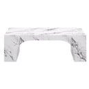 [ Addy Rectangular Coffee Table in Bulgari White ] - Custom Furniture Manufacturer Brampton, Toronto, Vaughan, Mississauga, Ontario, Oakville, Hamilton