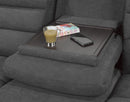 Marissa Recliner Sofa With Drop Down Tray (Grey)