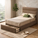 [ Anne 54" Double Platform Bed ] - Custom Furniture Manufacturer Brampton, Toronto, Vaughan, Mississauga, Ontario, Oakville, Hamilton