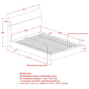[ Anne 60" Queen Platform Bed ] - Custom Furniture Manufacturer Brampton, Toronto, Vaughan, Mississauga, Ontario, Oakville, Hamilton