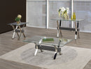 Ezra Console Table (Grey & Silver)