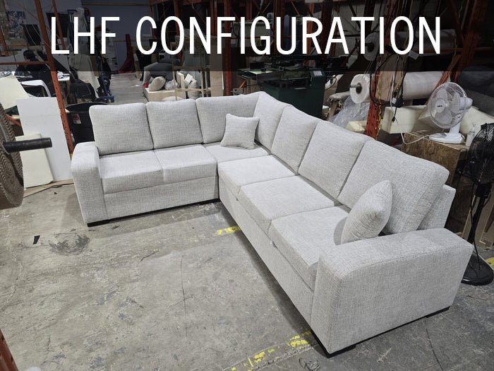 Banff Sectional Sofa Bed With Storage Seats - Made In Canada
