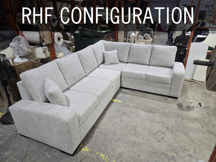 Banff Sectional Sofa Bed With Storage Seats - Made In Canada