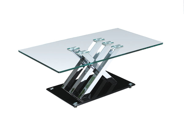 Mara Coffee Table (Silver & Black)