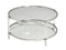 Round Glass Coffee Table (Silver)