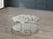 Round Glass Coffee Table (Silver)