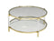 Round Glass Coffee Table (Gold)