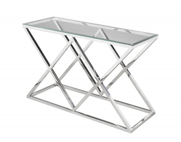 Nexus Sofa Table (Silver)