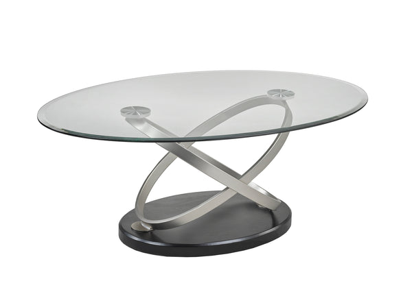 Chantal Coffee Table (Silver & Black)