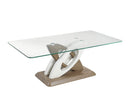 [ Donatello Coffee Table (White & Oak) ] - Custom Furniture Manufacturer Brampton, Toronto, Vaughan, Mississauga, Ontario, Oakville, Hamilton