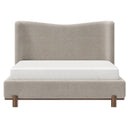 [ Dora 60" Queen Platform Bed in Dark Beige ] - Custom Furniture Manufacturer Brampton, Toronto, Vaughan, Mississauga, Ontario, Oakville, Hamilton
