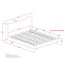 [ Dora 78" King Platform Bed ] - Custom Furniture Manufacturer Brampton, Toronto, Vaughan, Mississauga, Ontario, Oakville, Hamilton