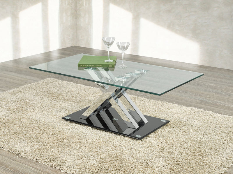 Mara Coffee Table (Silver & Black)