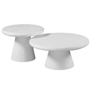 [ Gal 2pc Round Coffee Table Set in White ] - Custom Furniture Manufacturer Brampton, Toronto, Vaughan, Mississauga, Ontario, Oakville, Hamilton