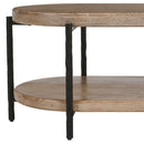 [ Joe Oval Coffee Table in Natural and Black ] - Custom Furniture Manufacturer Brampton, Toronto, Vaughan, Mississauga, Ontario, Oakville, Hamilton