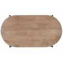 [ Joe Oval Coffee Table in Natural and Black ] - Custom Furniture Manufacturer Brampton, Toronto, Vaughan, Mississauga, Ontario, Oakville, Hamilton
