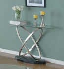 Chantal Sofa Table (Silver & Black)