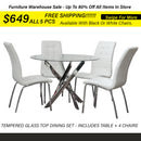 Genesis Round Dinette Set 5 Pcs (available Black & White)