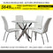 Genesis Round Dinette Set 5 Pcs (available Black & White)