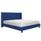 Lynn Platform Bed in Blue