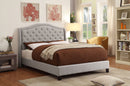 Lou Queen Platform Bed in Grey - sydneysfurniture