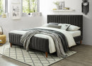 Anna Platform Bed in Charcoal - sydneysfurniture