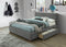 Emily Platform Bed W/Drawers in Light Grey - sydneysfurniture