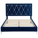 Dior Platform Bed in Blue - sydneysfurniture