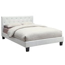 Glow Queen Platform Bed in White