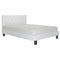 Glow Queen Platform Bed in White